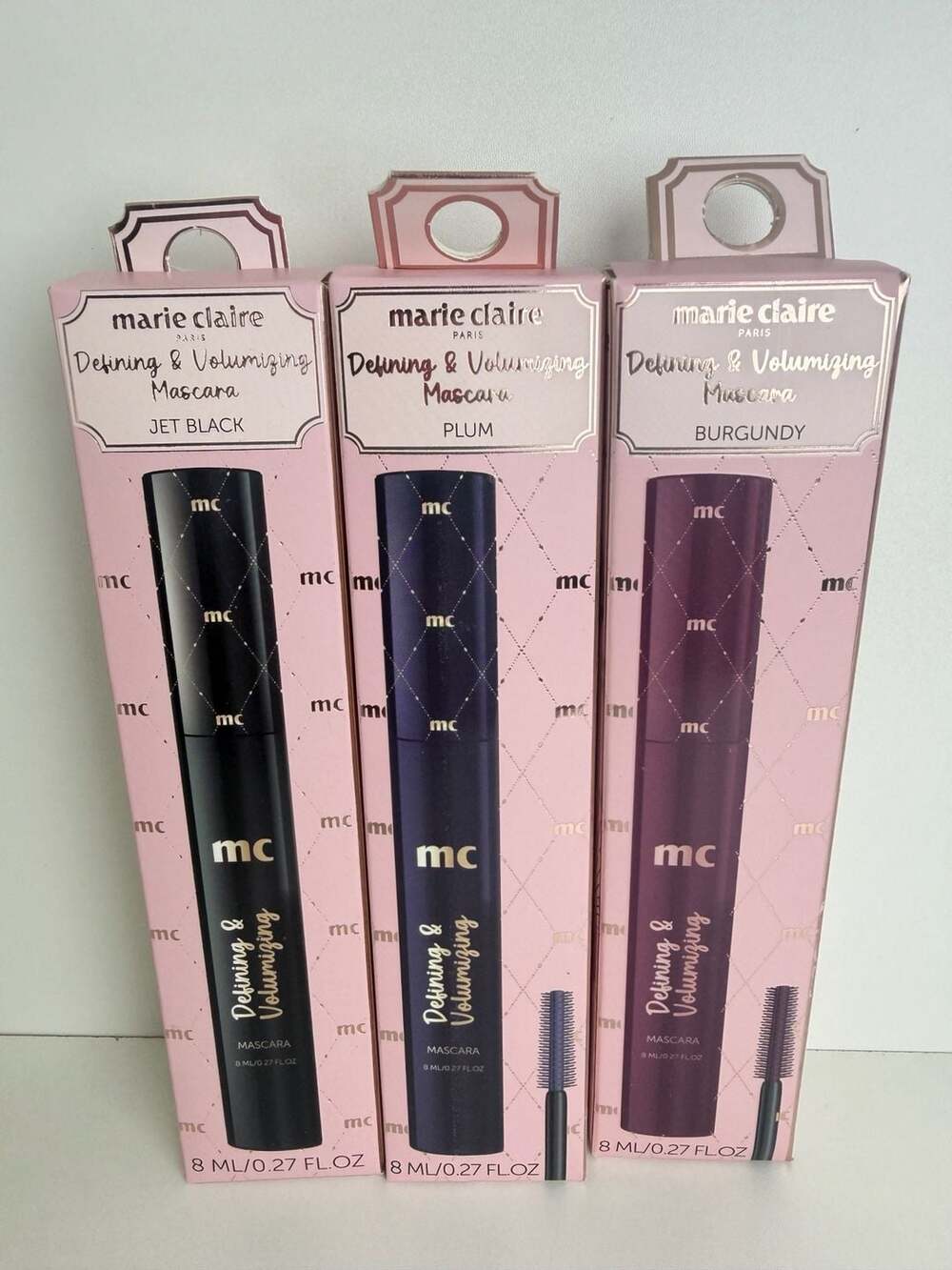 Marie Claire Paris Defining & Volumizing Mascara Set of 3 Shades